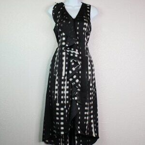 Banana Republic Ruffle Neckline Hi Lo Dres…